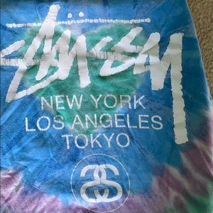 Tie dye stussy shirt